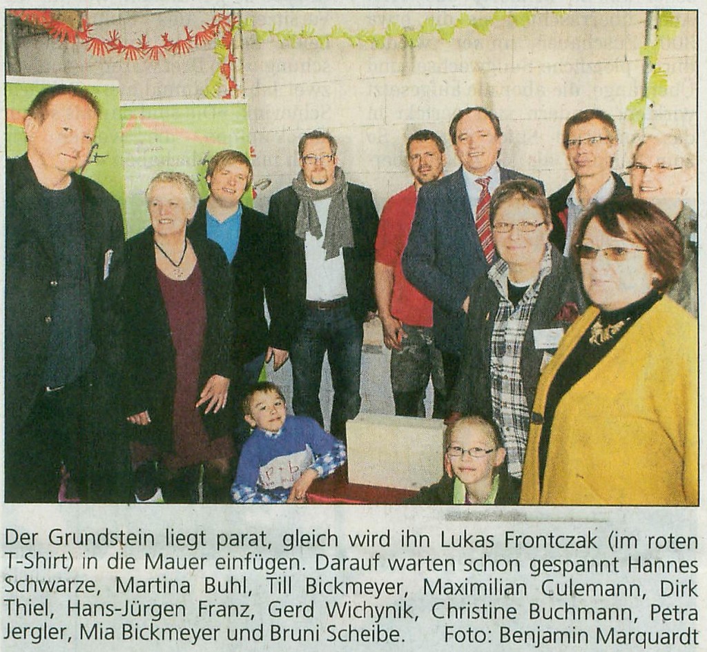 Westfalen-Blatt Grundsteinlegung 180314 Bild