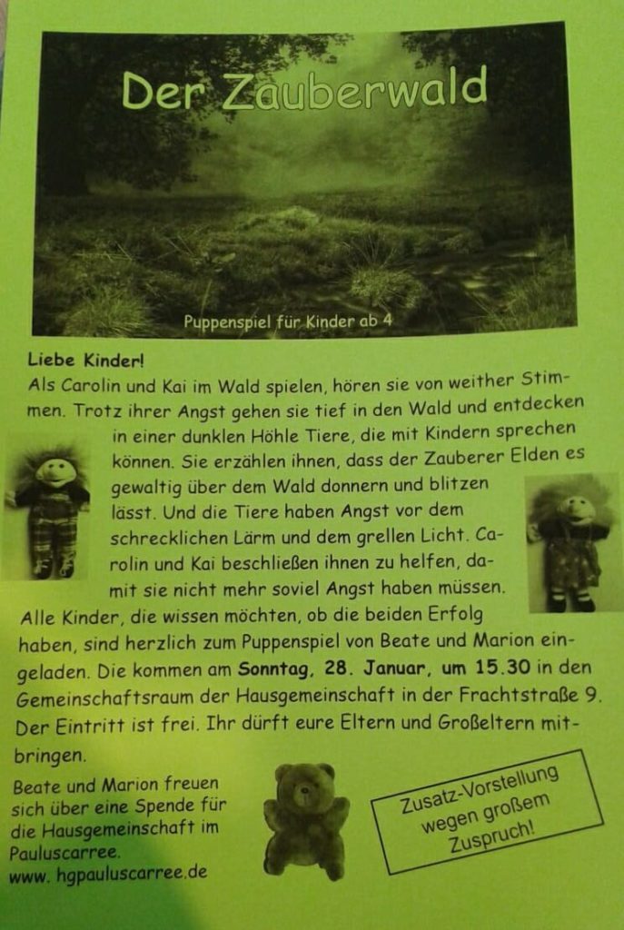 Puppenspiel-Flyer